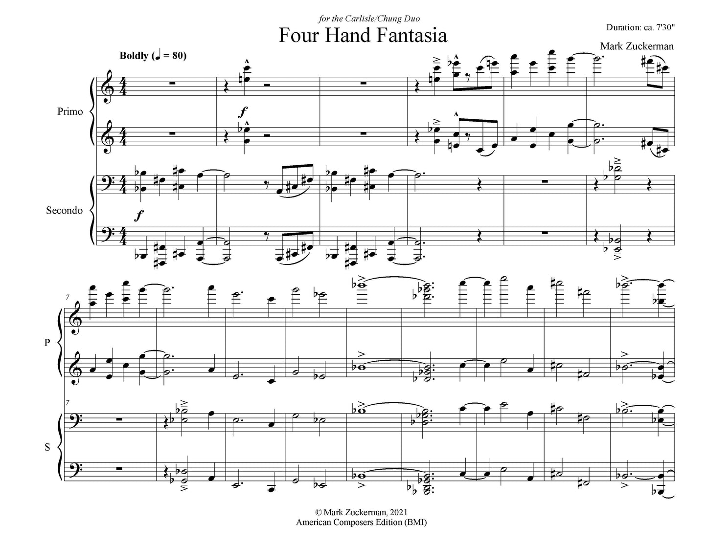 Four Hand Fantasia