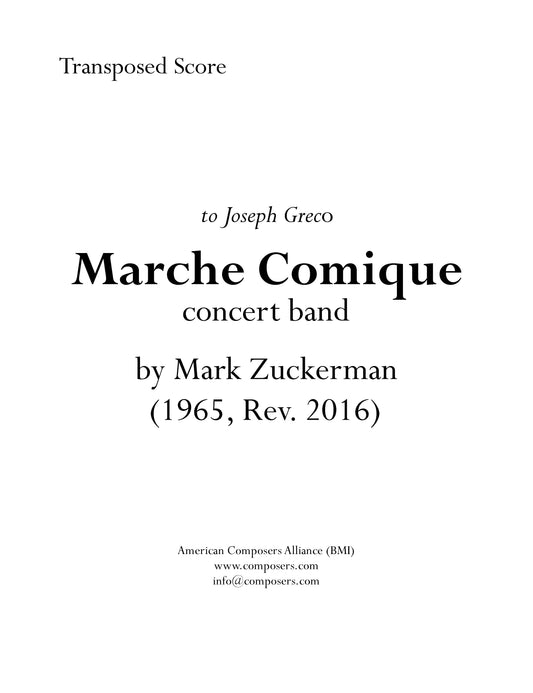 MARCHE COMIQUE