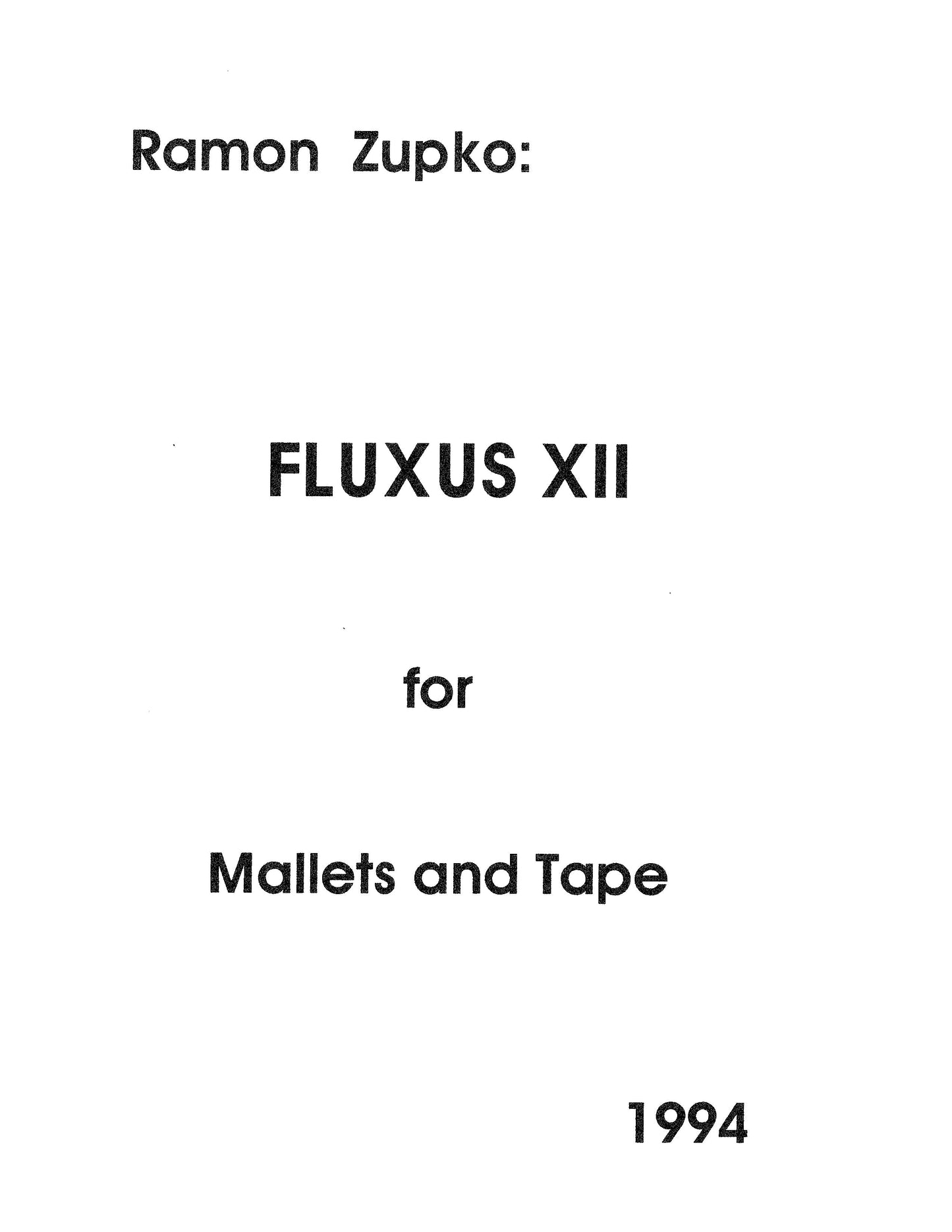 FLUXUS 12