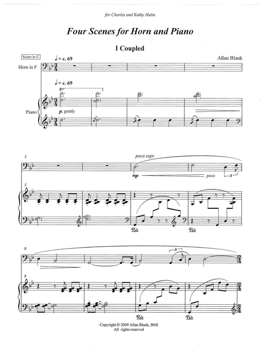 FOUR SCENES for horn and piano