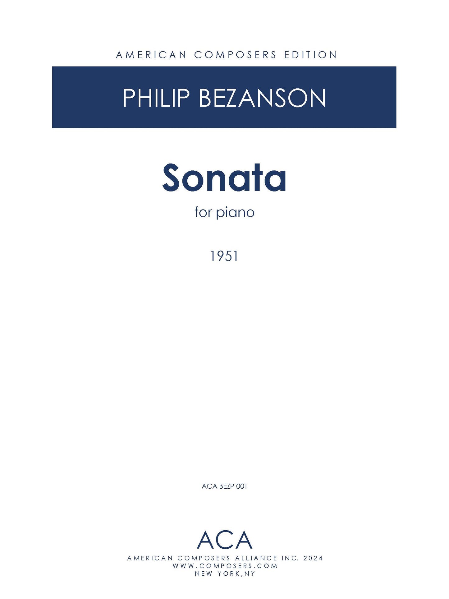 SONATA FOR PIANO