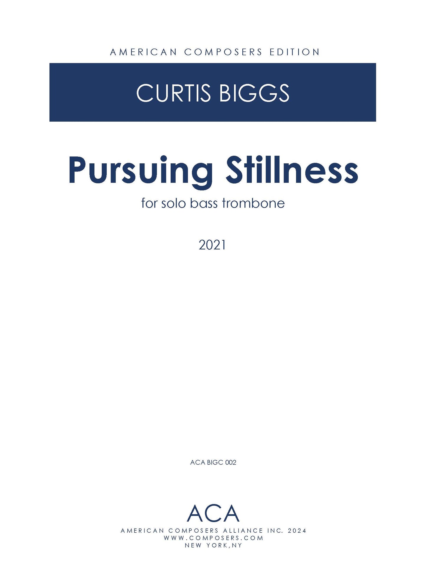 Pursuing Stillness