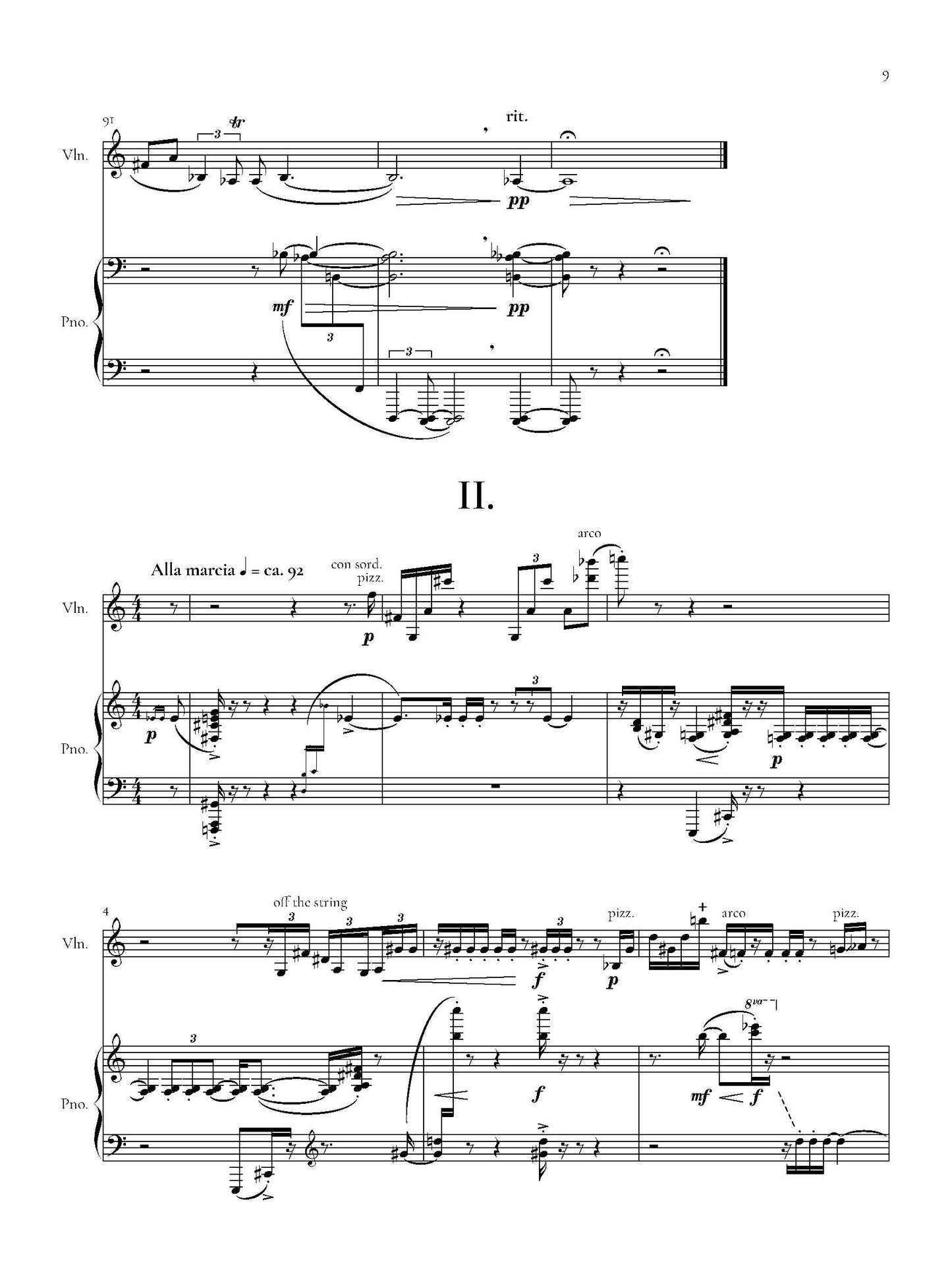 Sonata for Violin and Piano