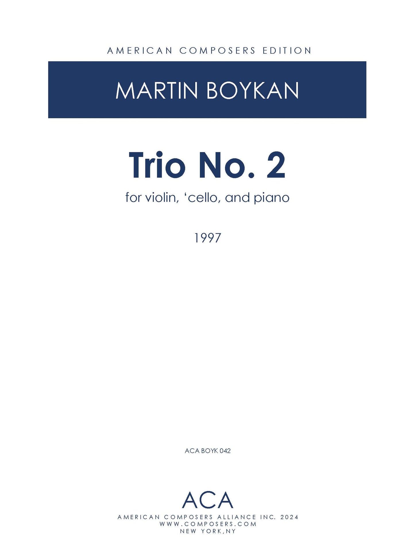 Piano Trio No. 2