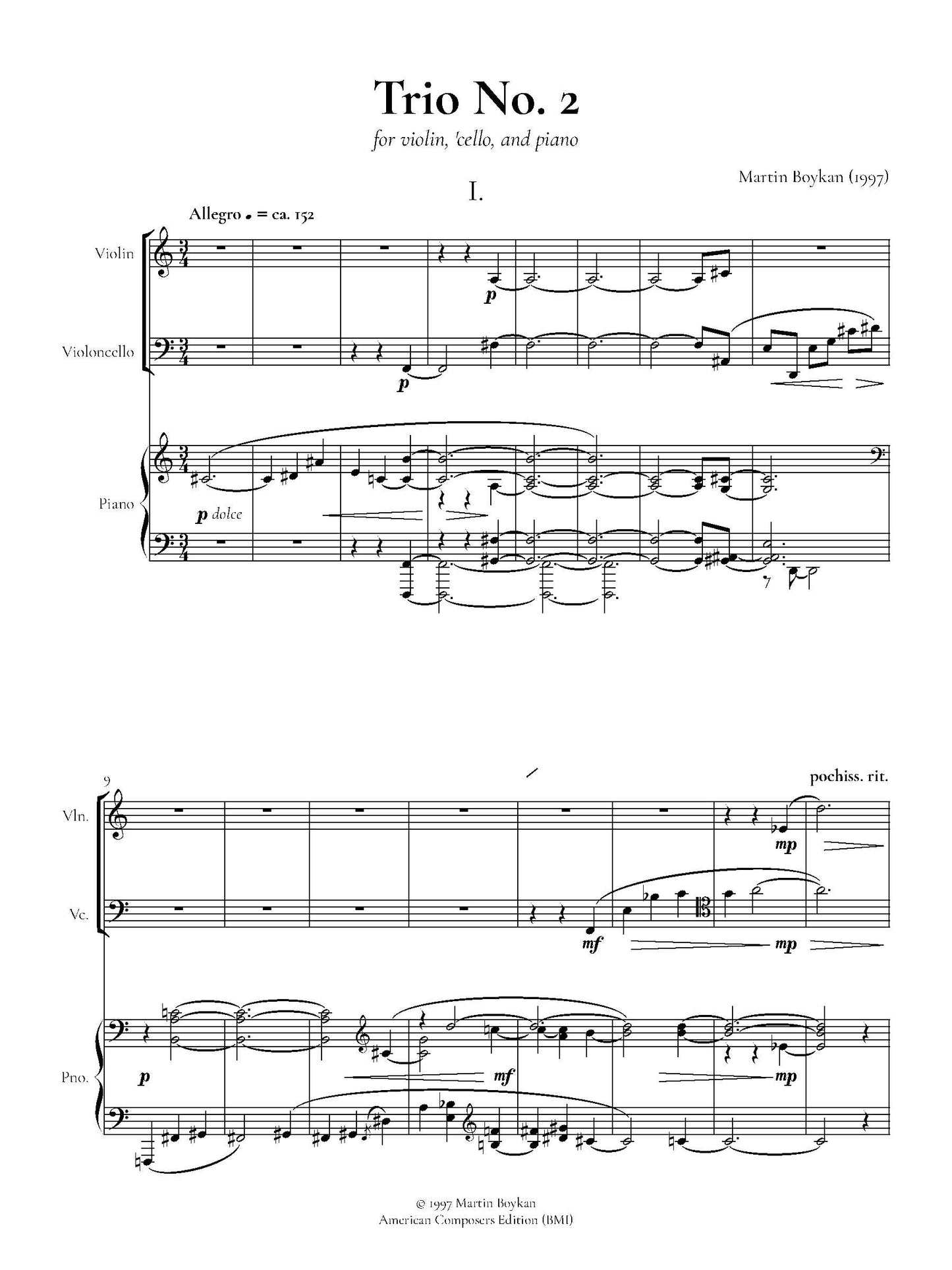 Piano Trio No. 2