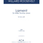 Lament for Willie Thomas Jones