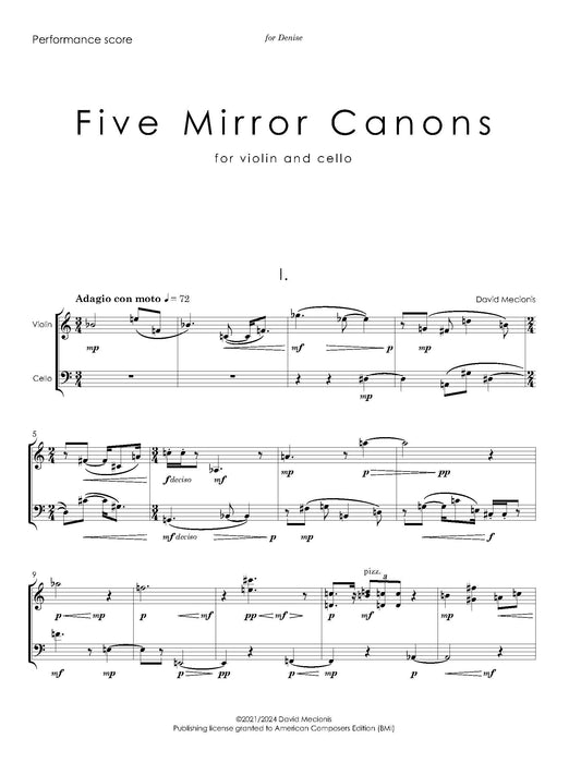 Five Mirror Canons