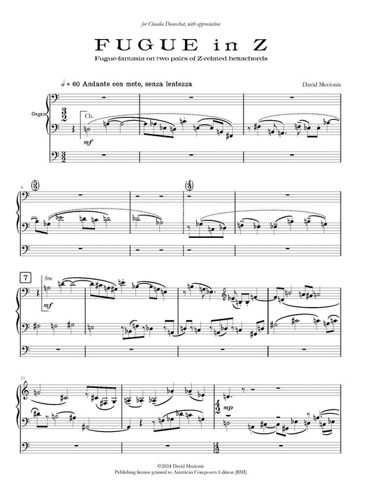 Fugue in Z