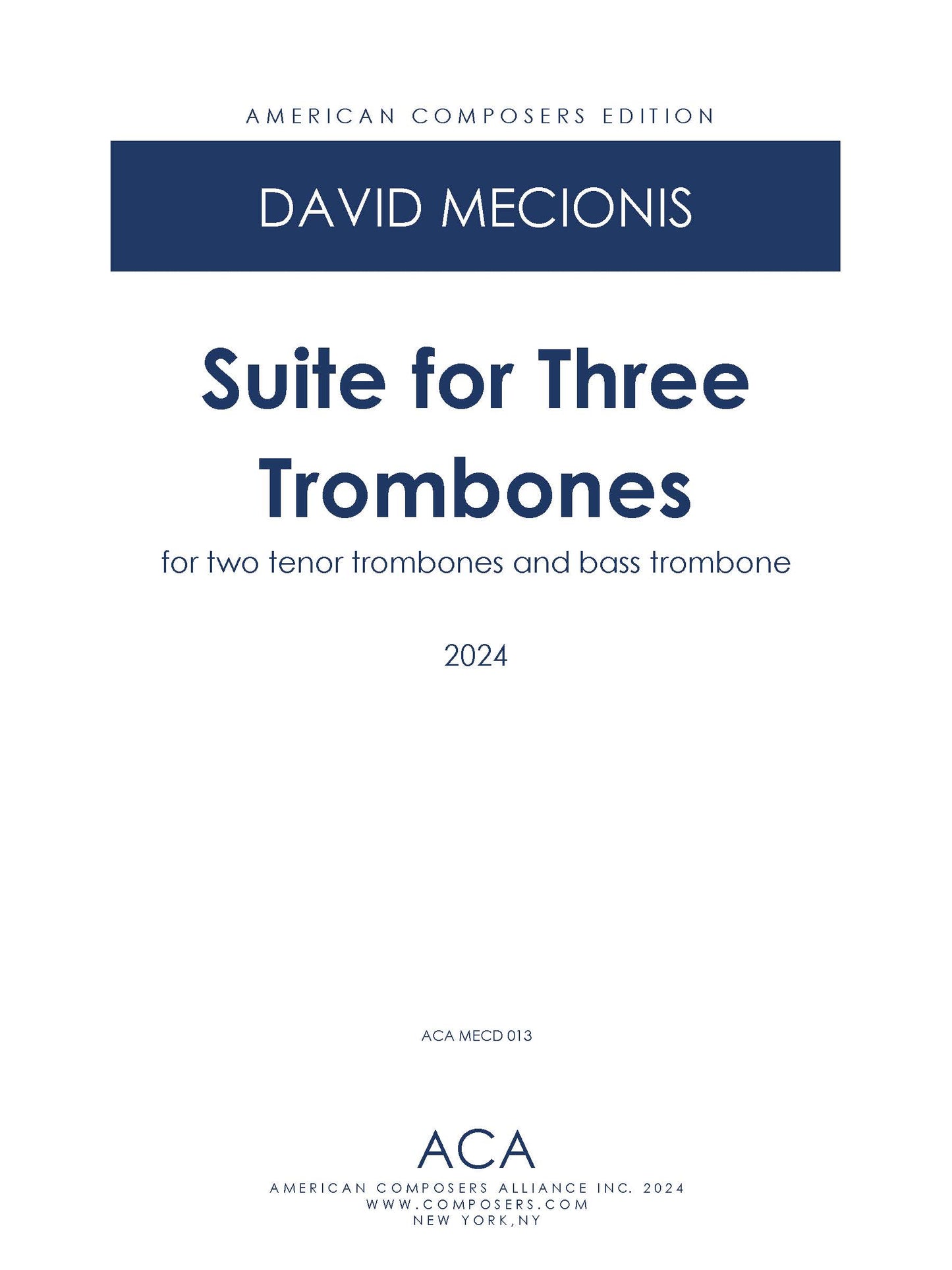 Suite for Three Trombones