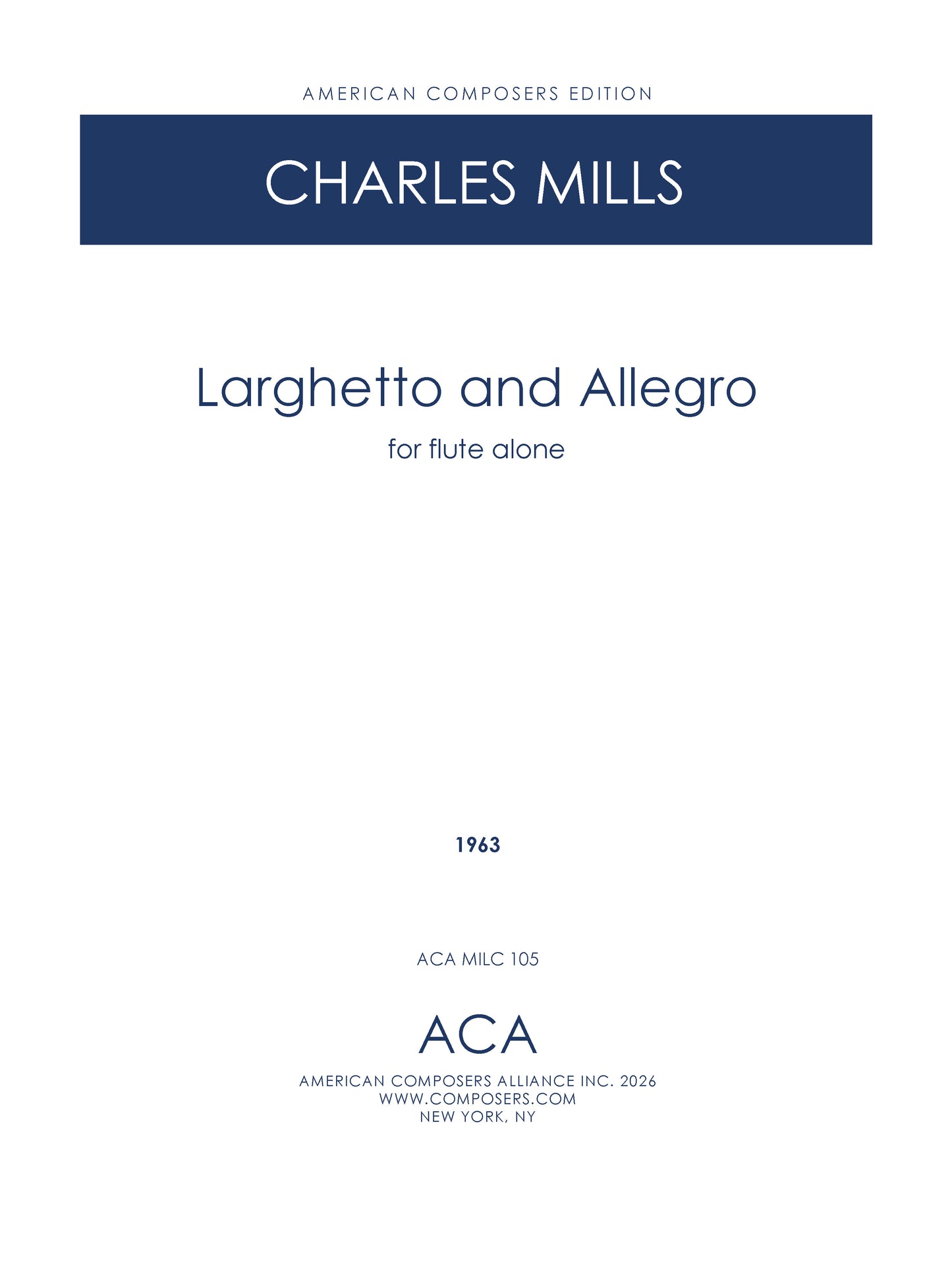 Larghetto and Allegro