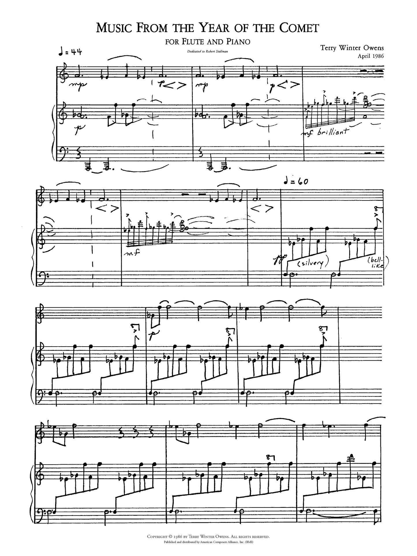 Music From the Year of the Comet