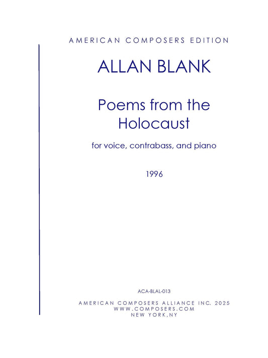 POEMS FROM THE HOLOCAUST