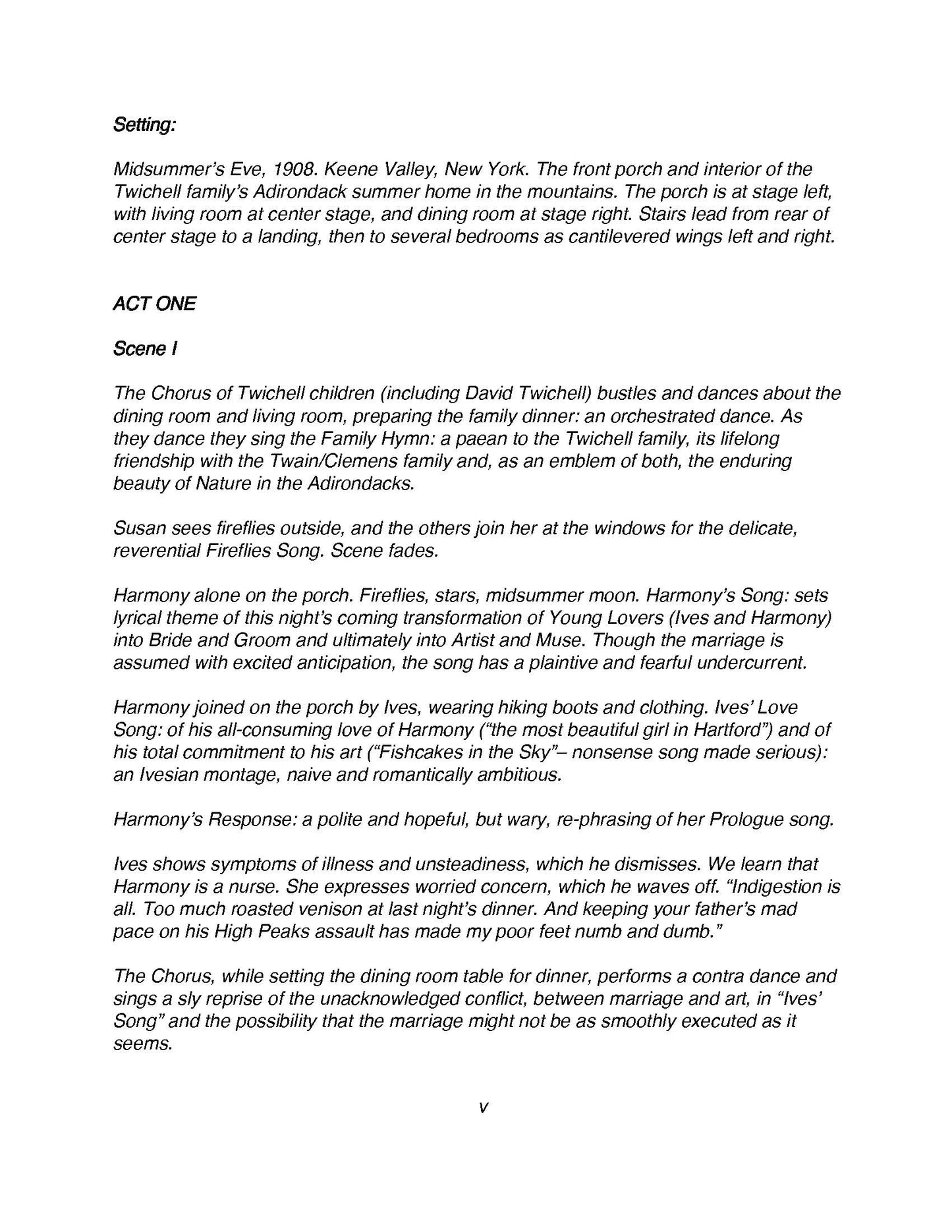 Harmony - Opera in Two Acts