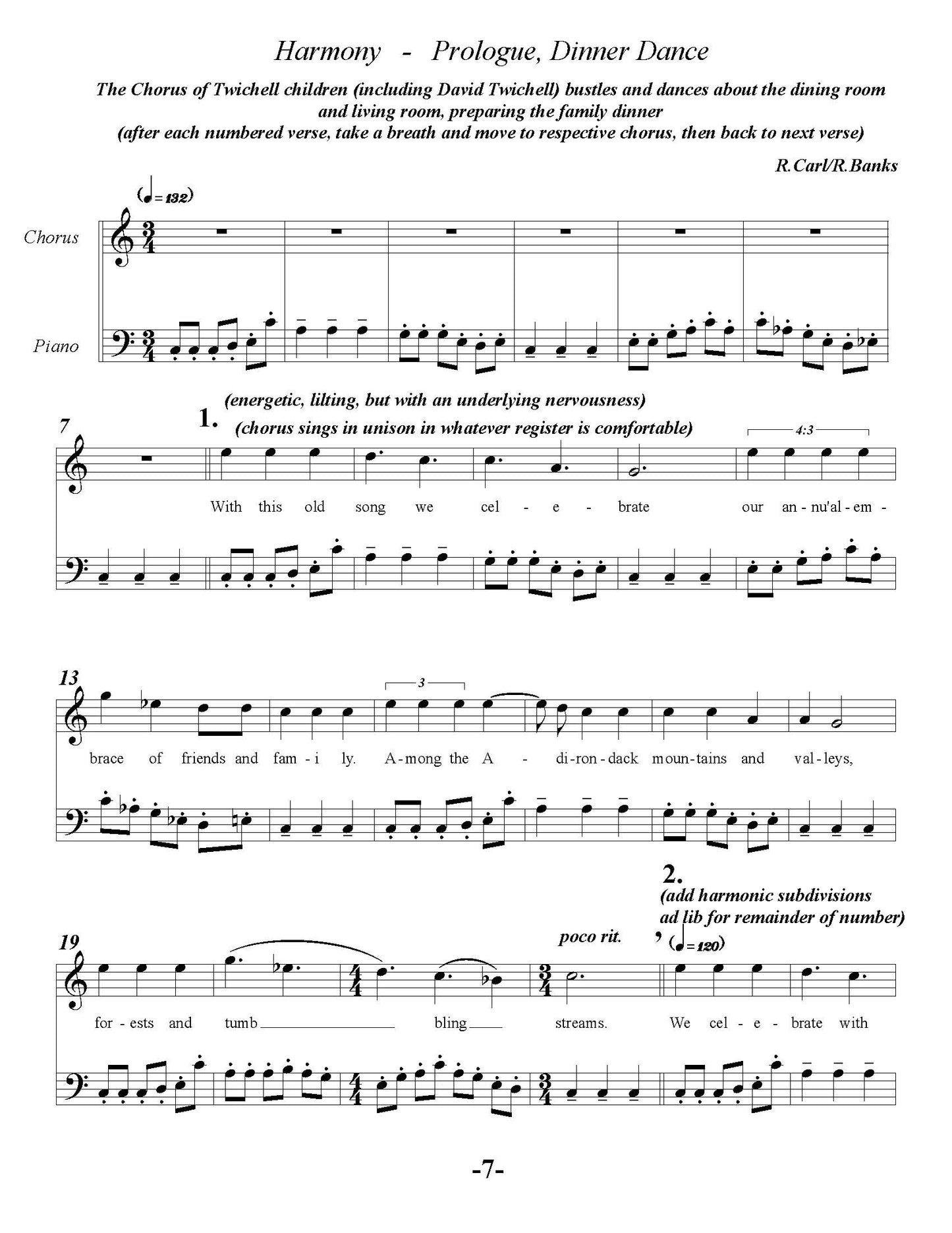 Harmony - Opera in Two Acts