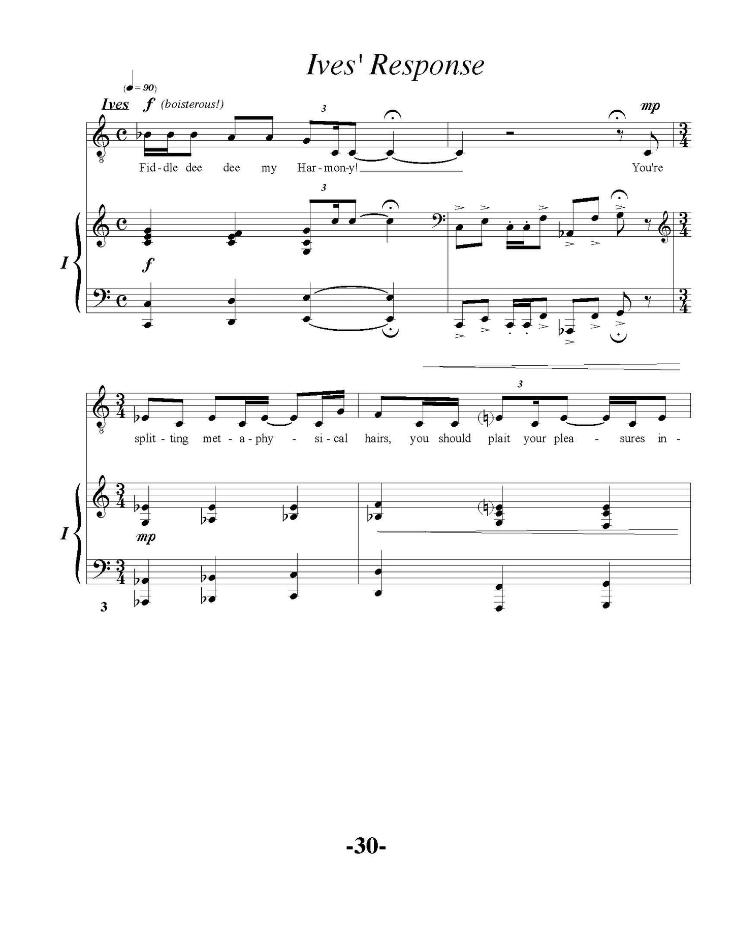 Harmony - Opera in Two Acts