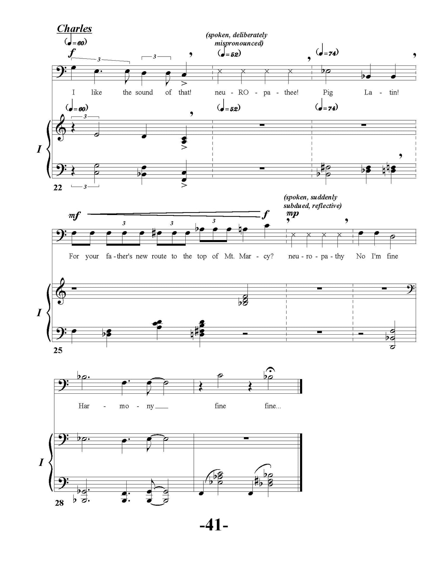 Harmony - Opera in Two Acts