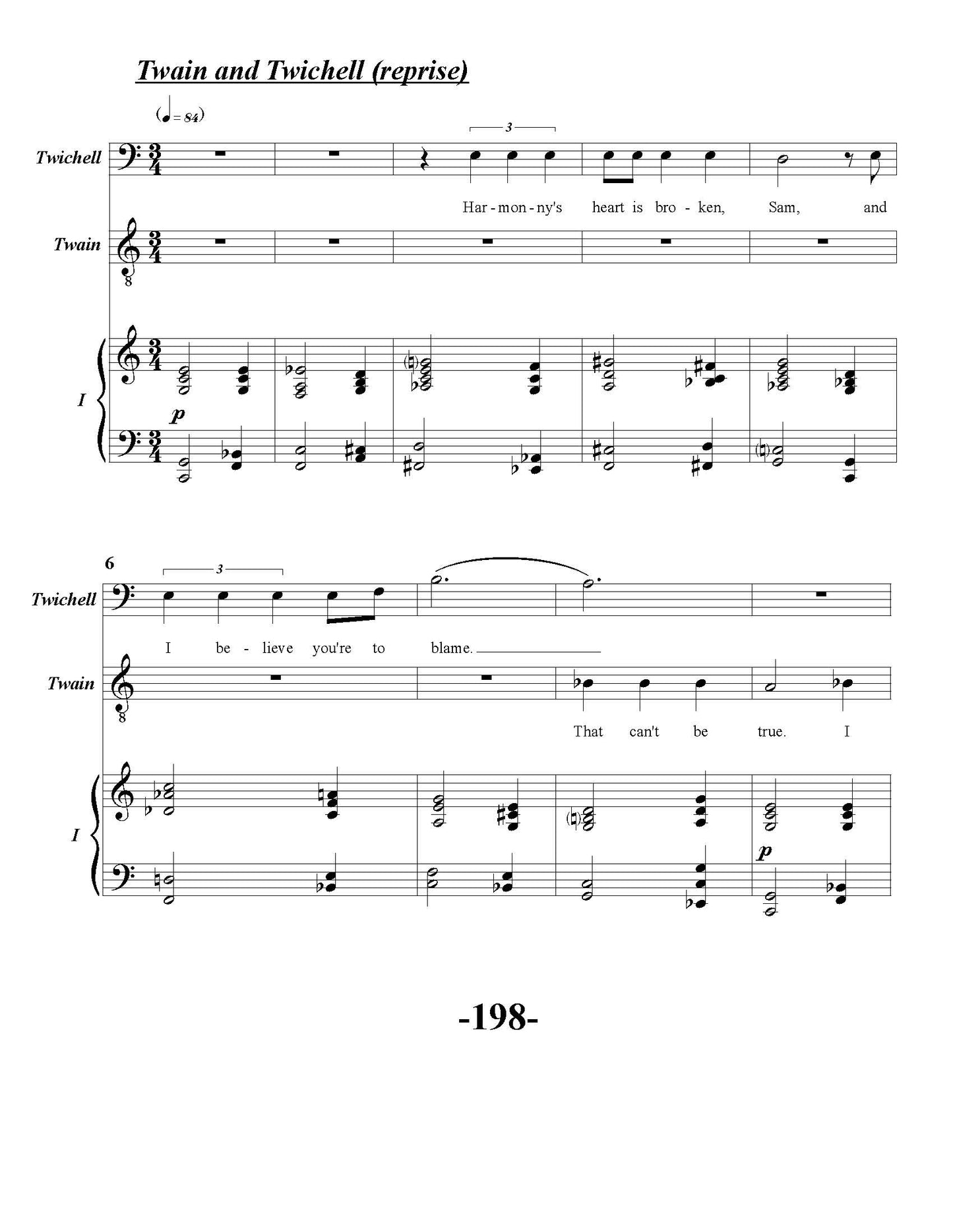 Harmony - Opera in Two Acts