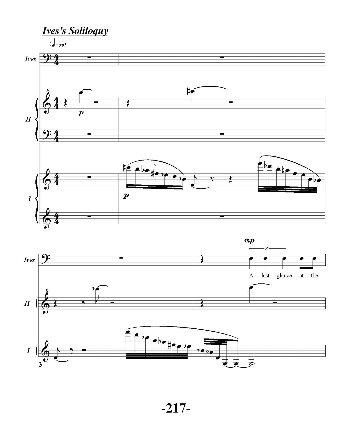 Harmony - Opera in Two Acts