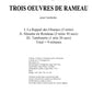 Trois Oeuvres De Rameau For Orchestra