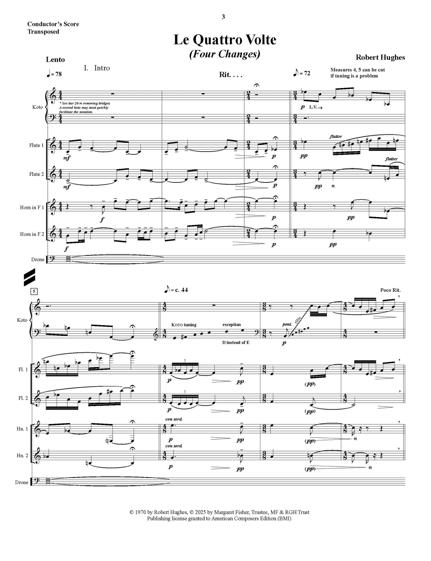 LE QUATTRO VOLTE (Four Changes)