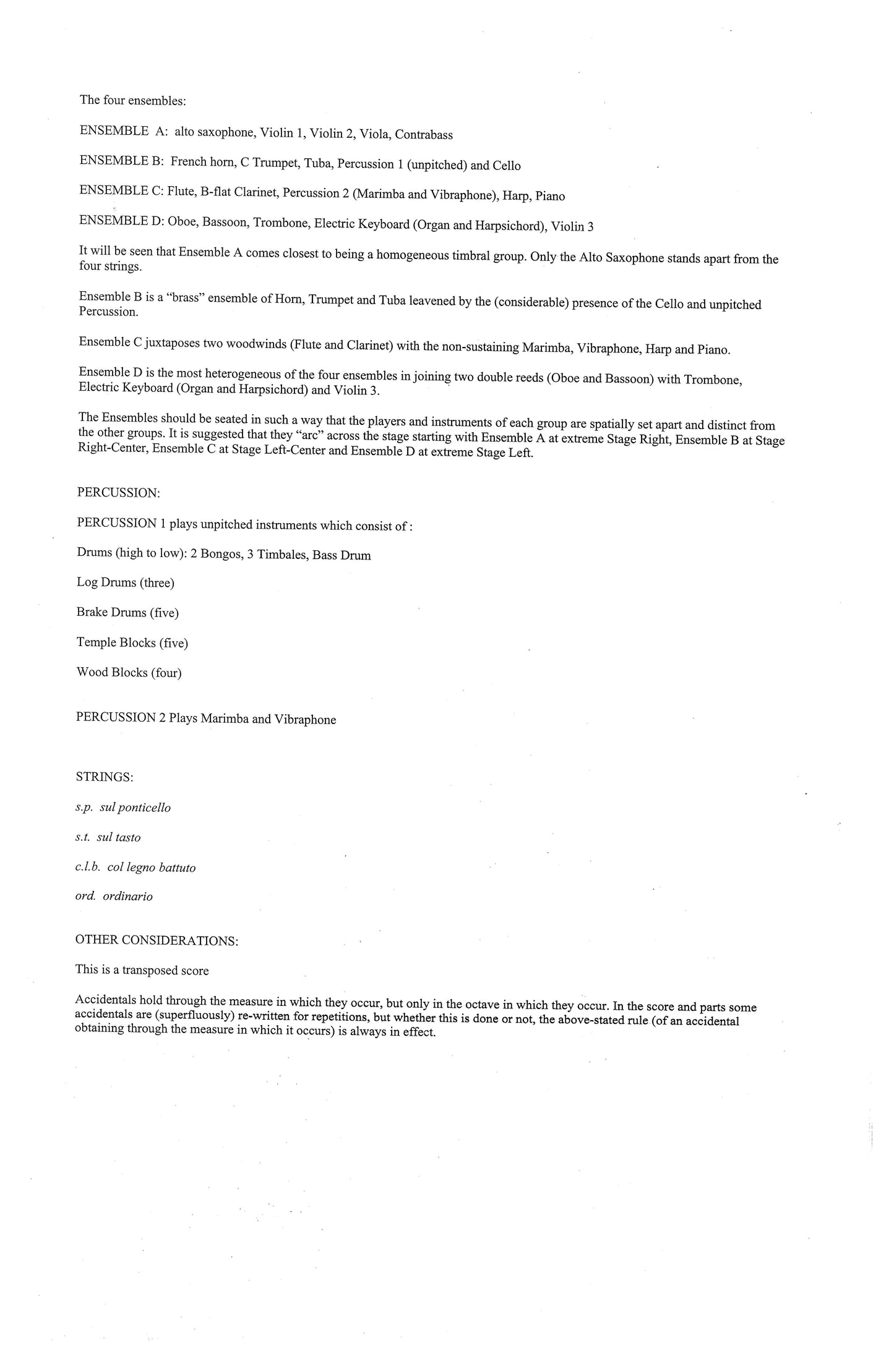 THIN MUSIC / THICK MUSIC Two Pieces for Twenty Players - i. THIN MUSIC