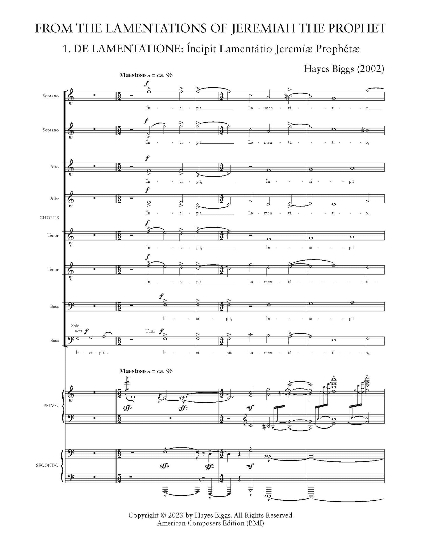 From the Lamentations of Jeremiah the Prophet