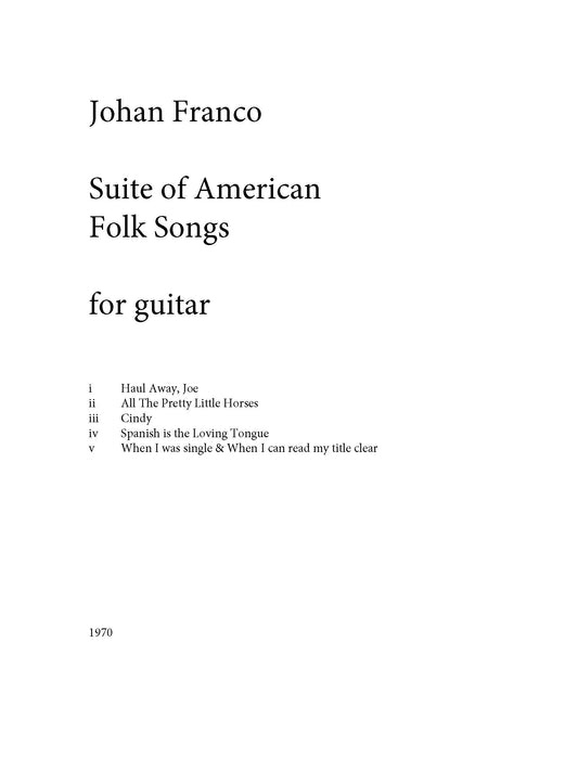 Suite of American Folk Songs
