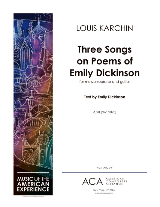 Three Songs on Poems of Emily Dickinson