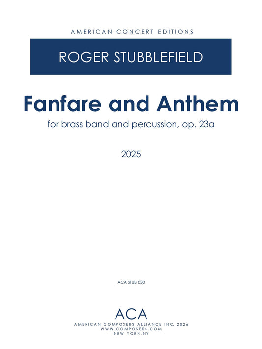 Fanfare and Anthem, Op 23a - For Brass Band and Percussion