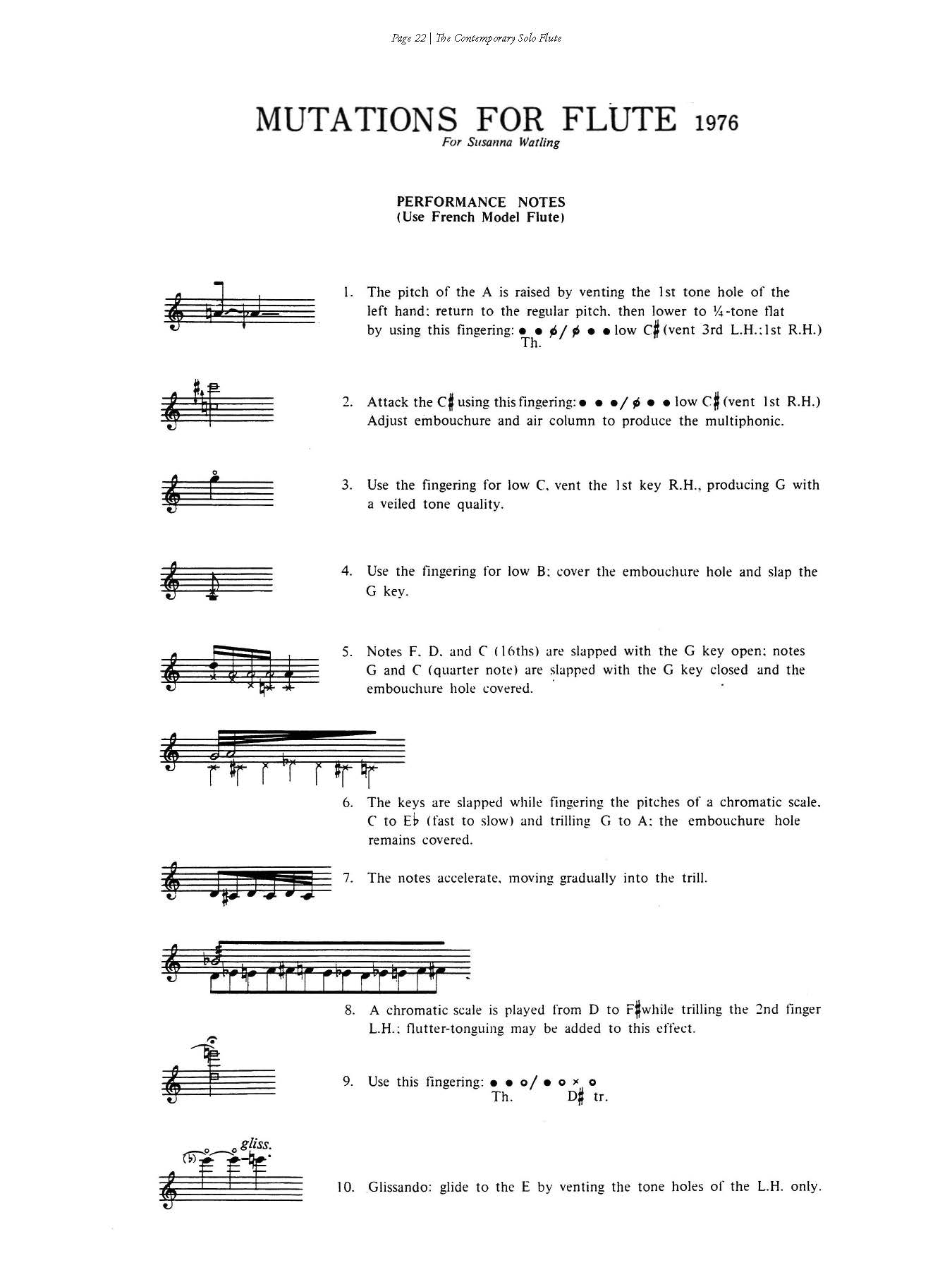 The Contemporary Solo Flute