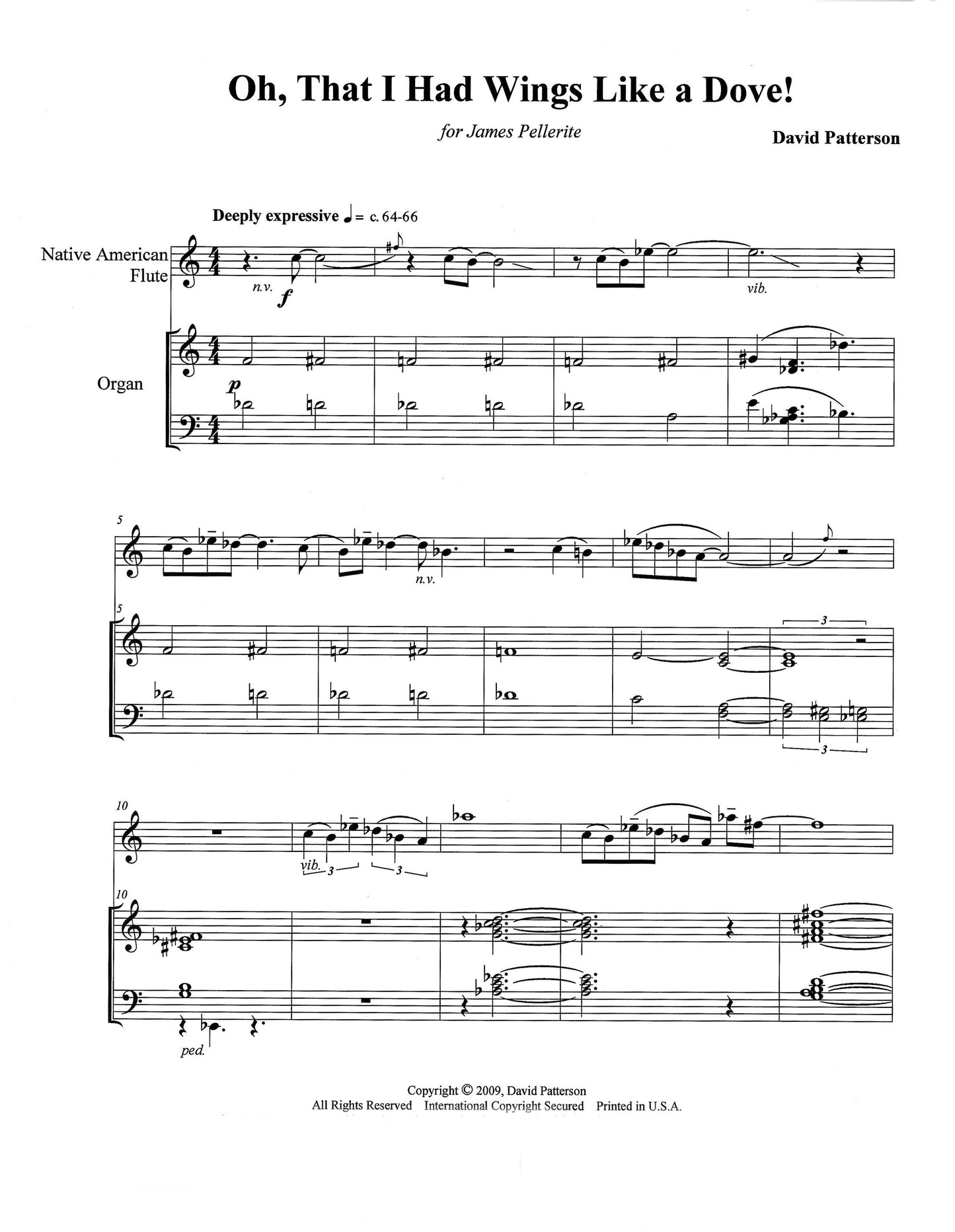 Oh, that I had wings like a dove