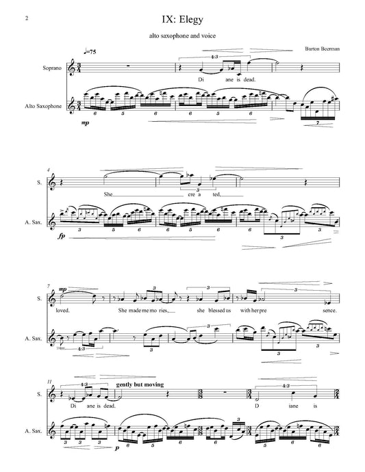 ELEGY: A Song of Hope, for Alto Saxophone and Voice
