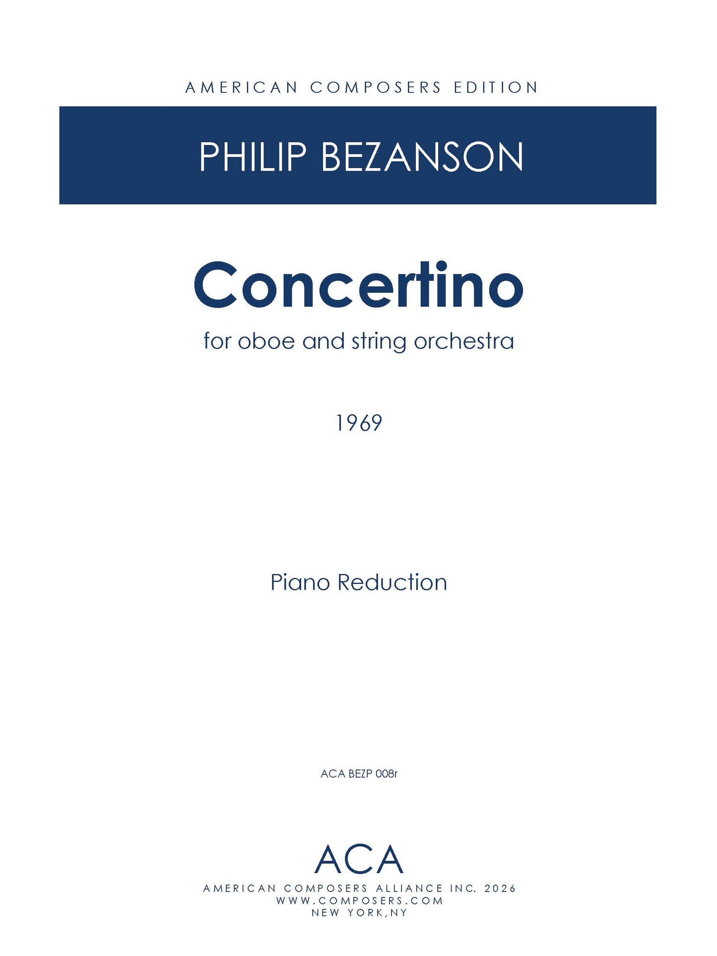 Concertino for Oboe and String Orchestra
