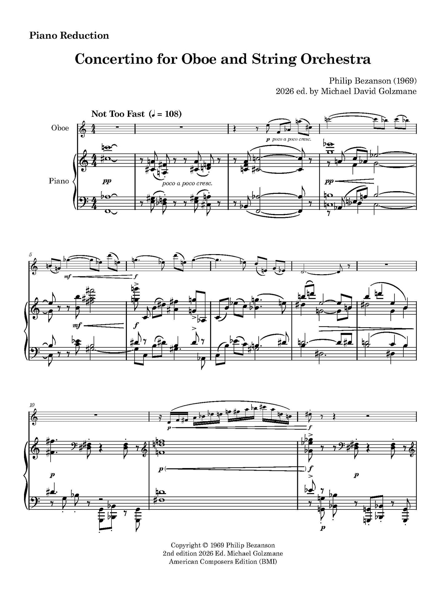 Concertino for Oboe and String Orchestra