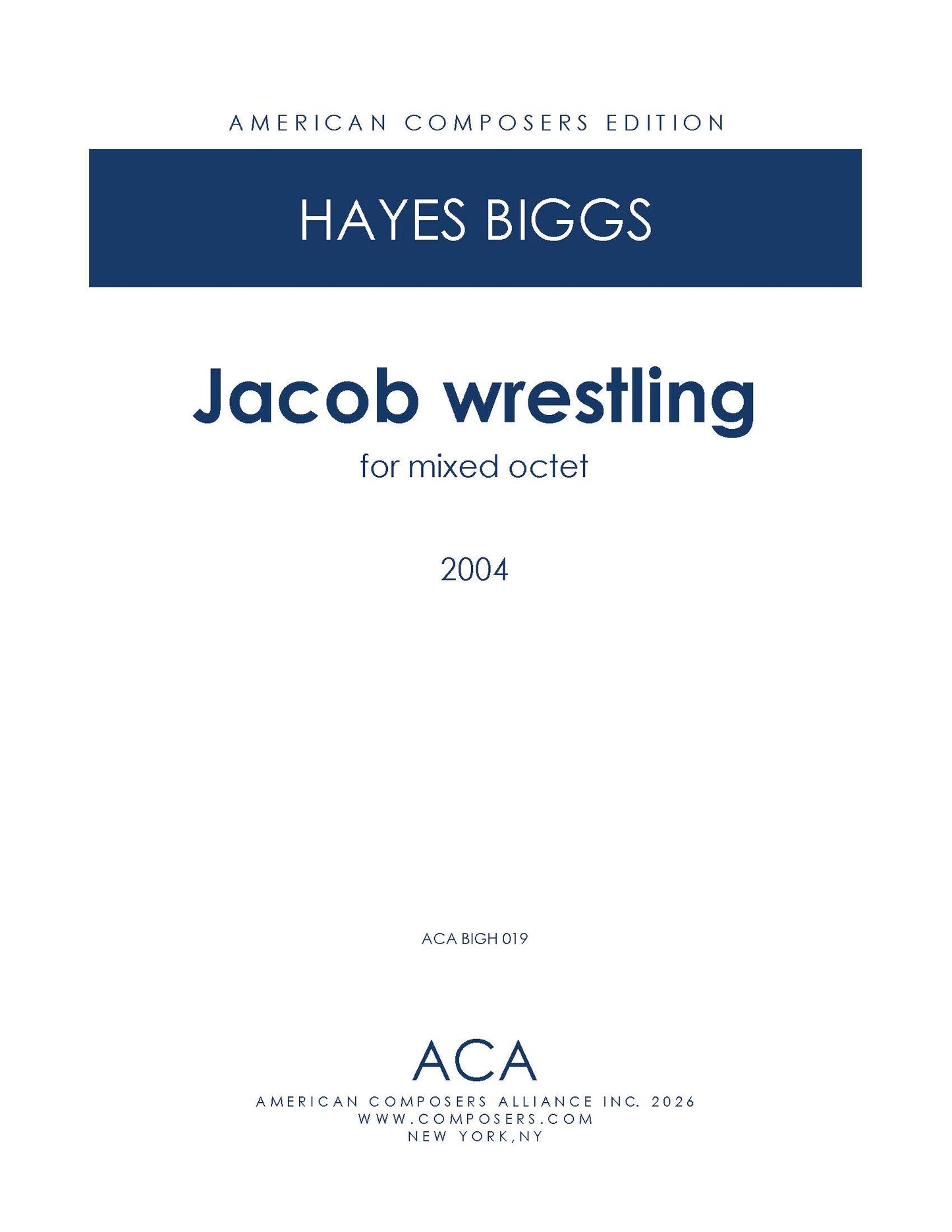 Jacob wrestling