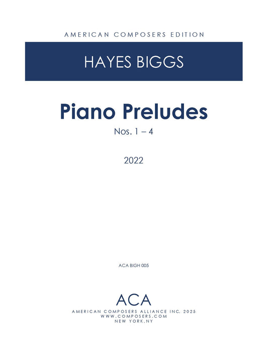 Piano Preludes: Nos. 1-4