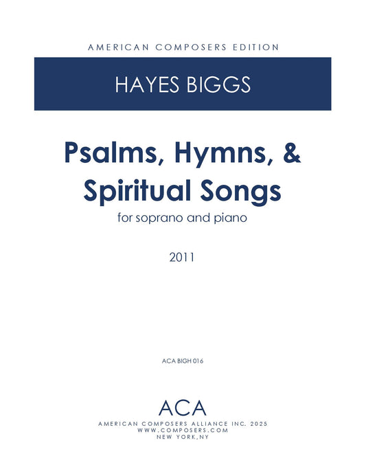 Psalms, Hymns, & Spiritual Songs