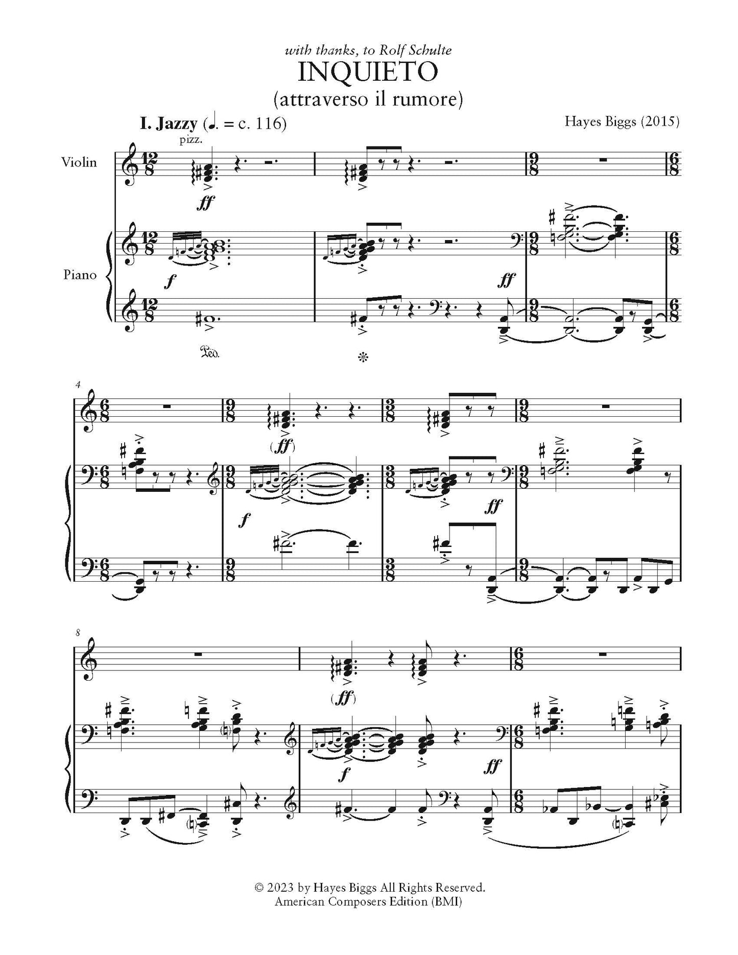 Inquieto (attraverso il rumore)