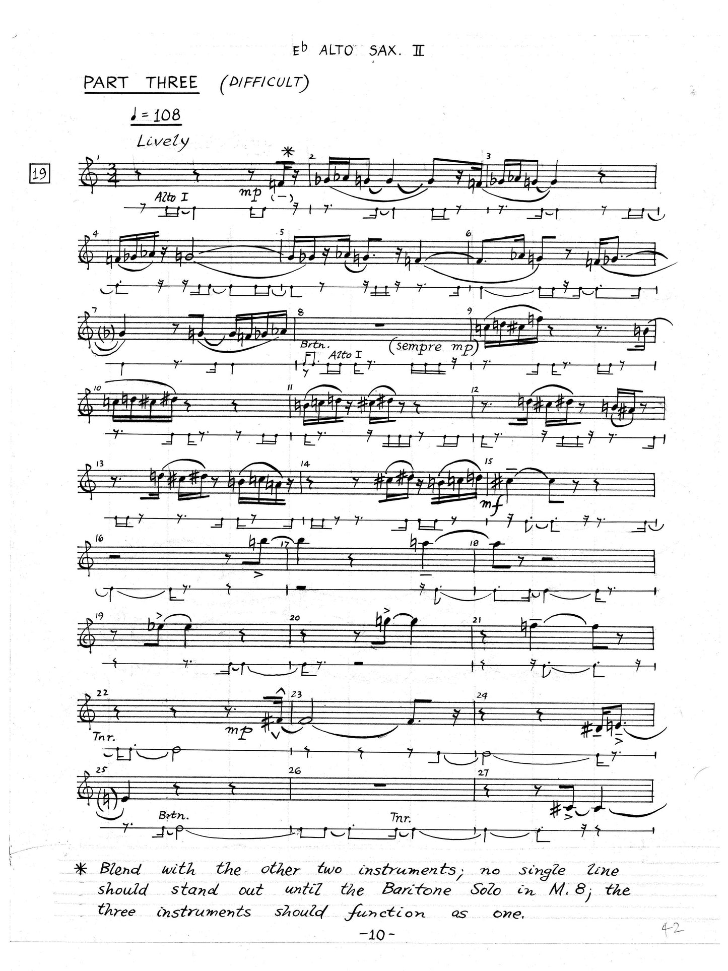 TWENTY-ONE QUARTETS FOR SAXOPHONES