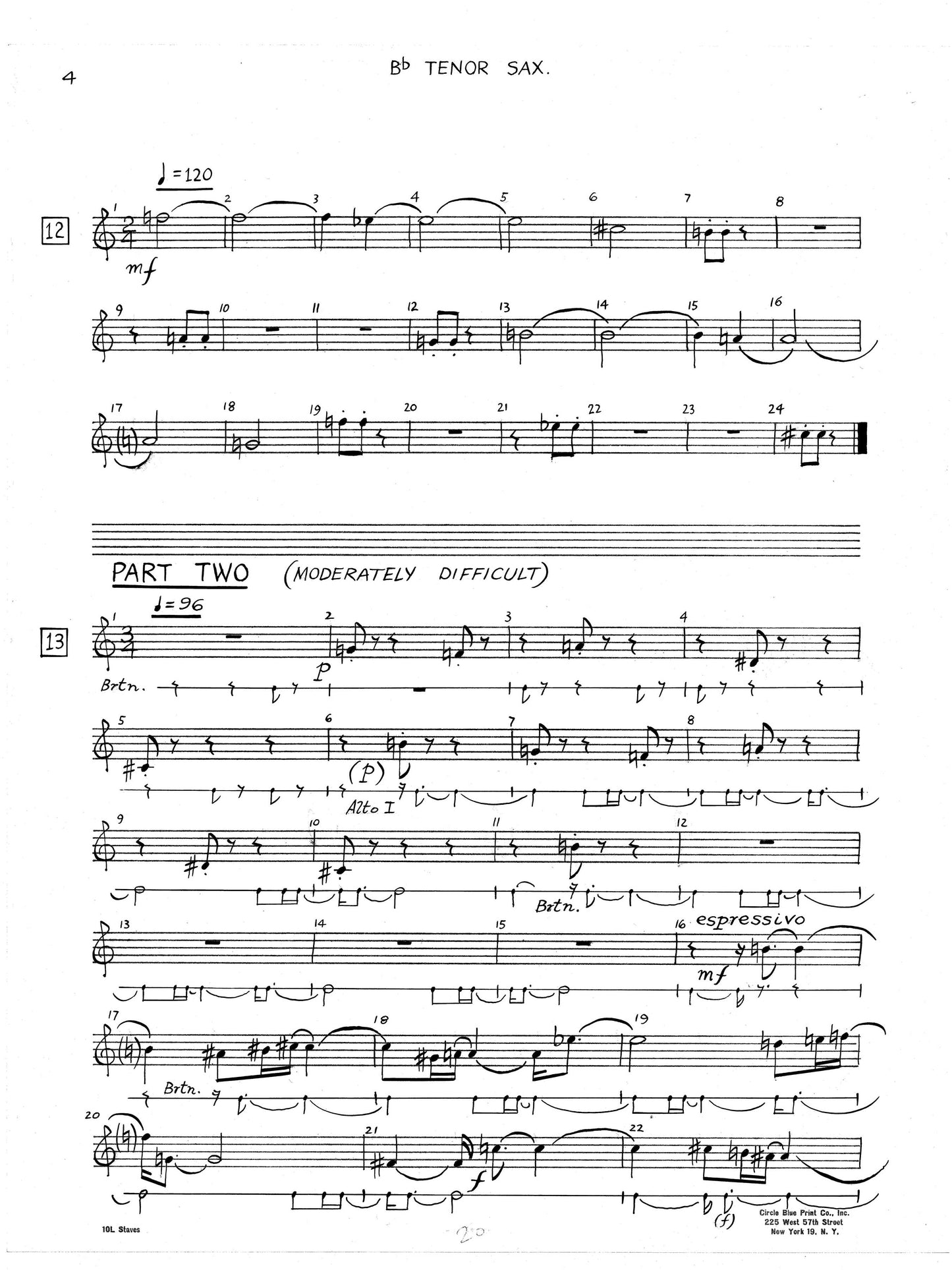 TWENTY-ONE QUARTETS FOR SAXOPHONES