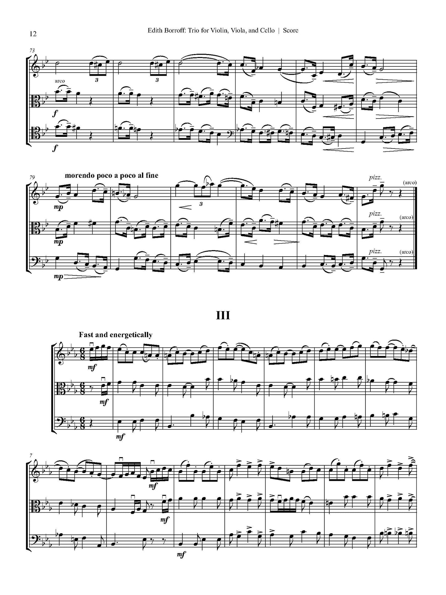 TRIO FOR VIOLIN, VIOLA, AND CELLO