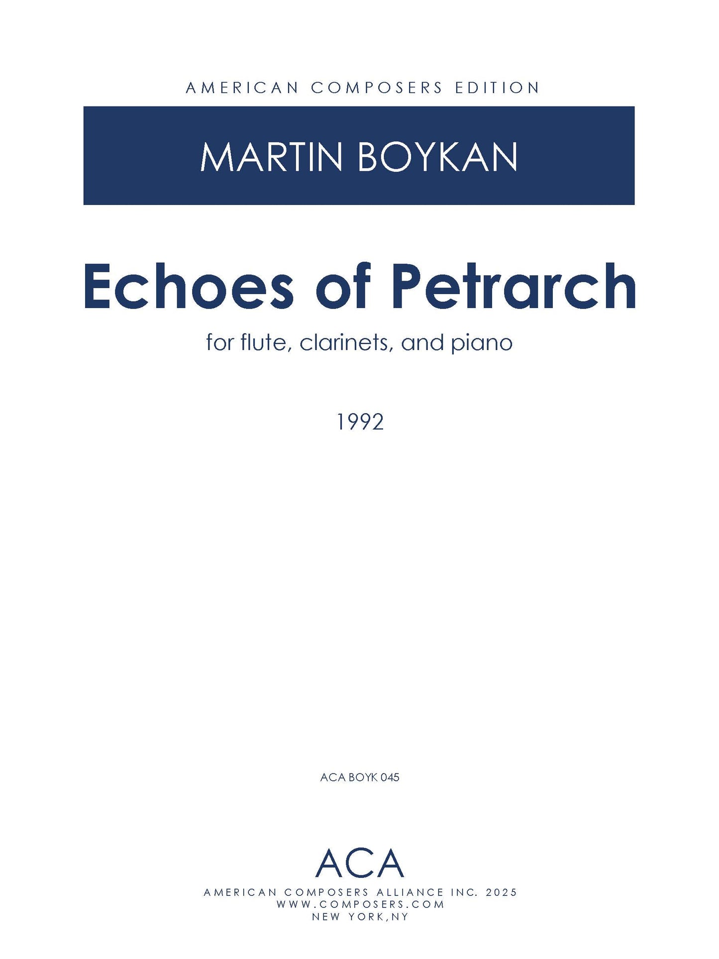 Echoes of Petrarch