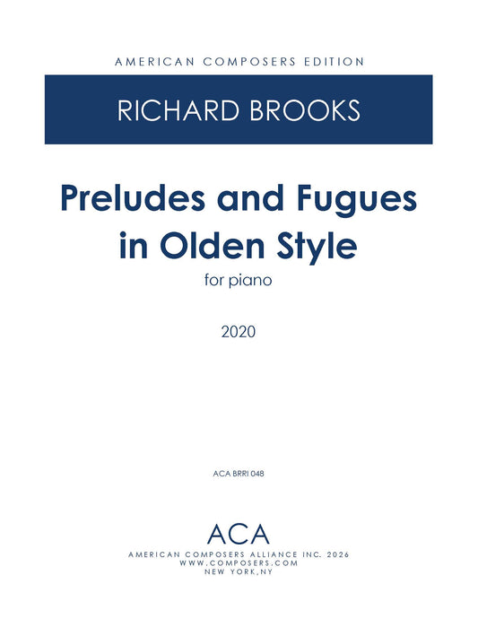 Preludes And Fugues In Olden Style