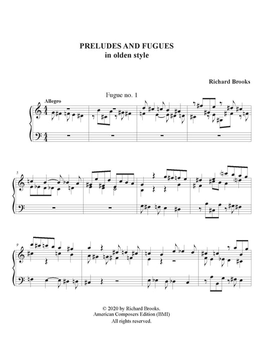 Preludes And Fugues In Olden Style