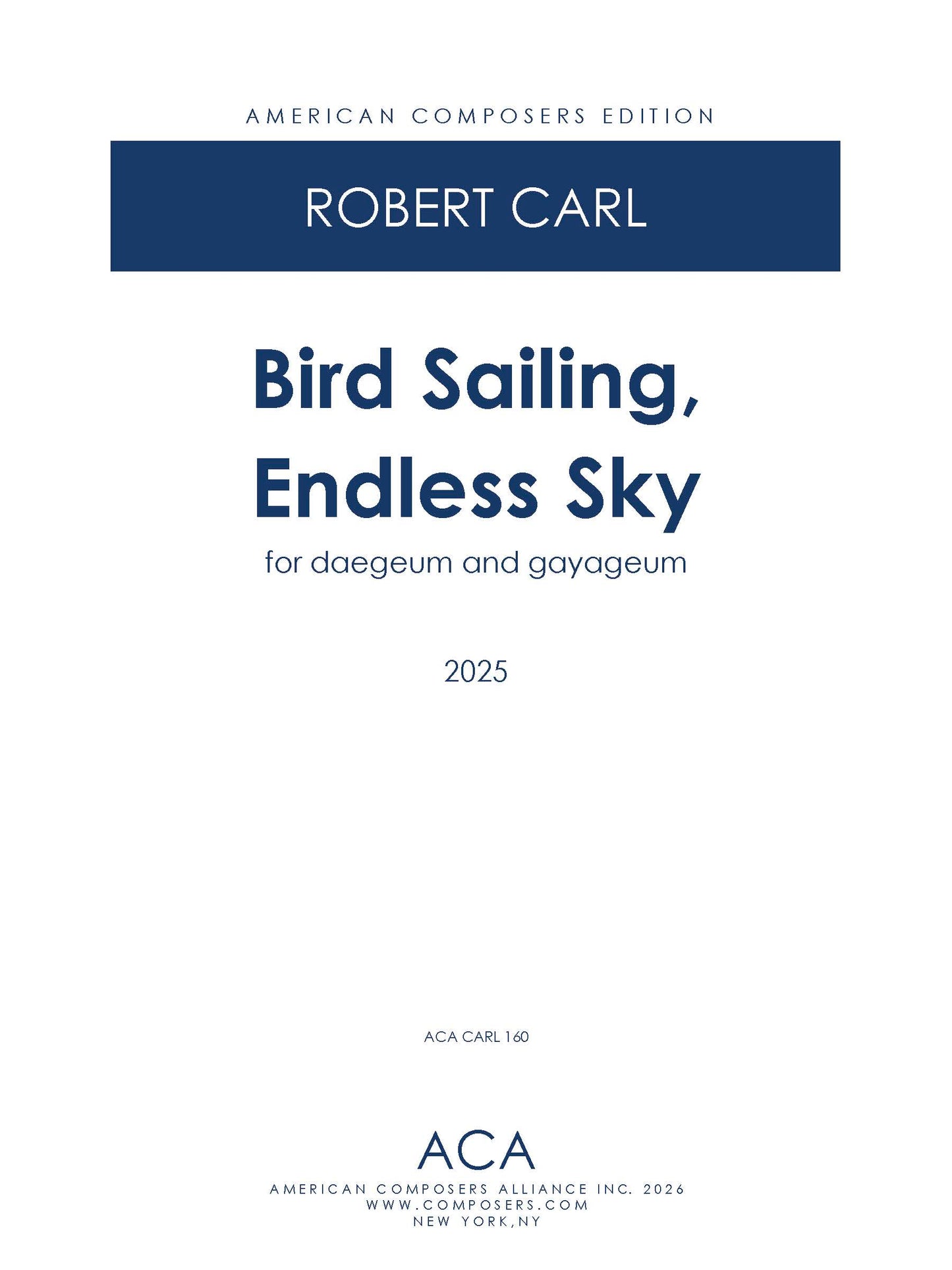 Bird Sailing, Endless Sky