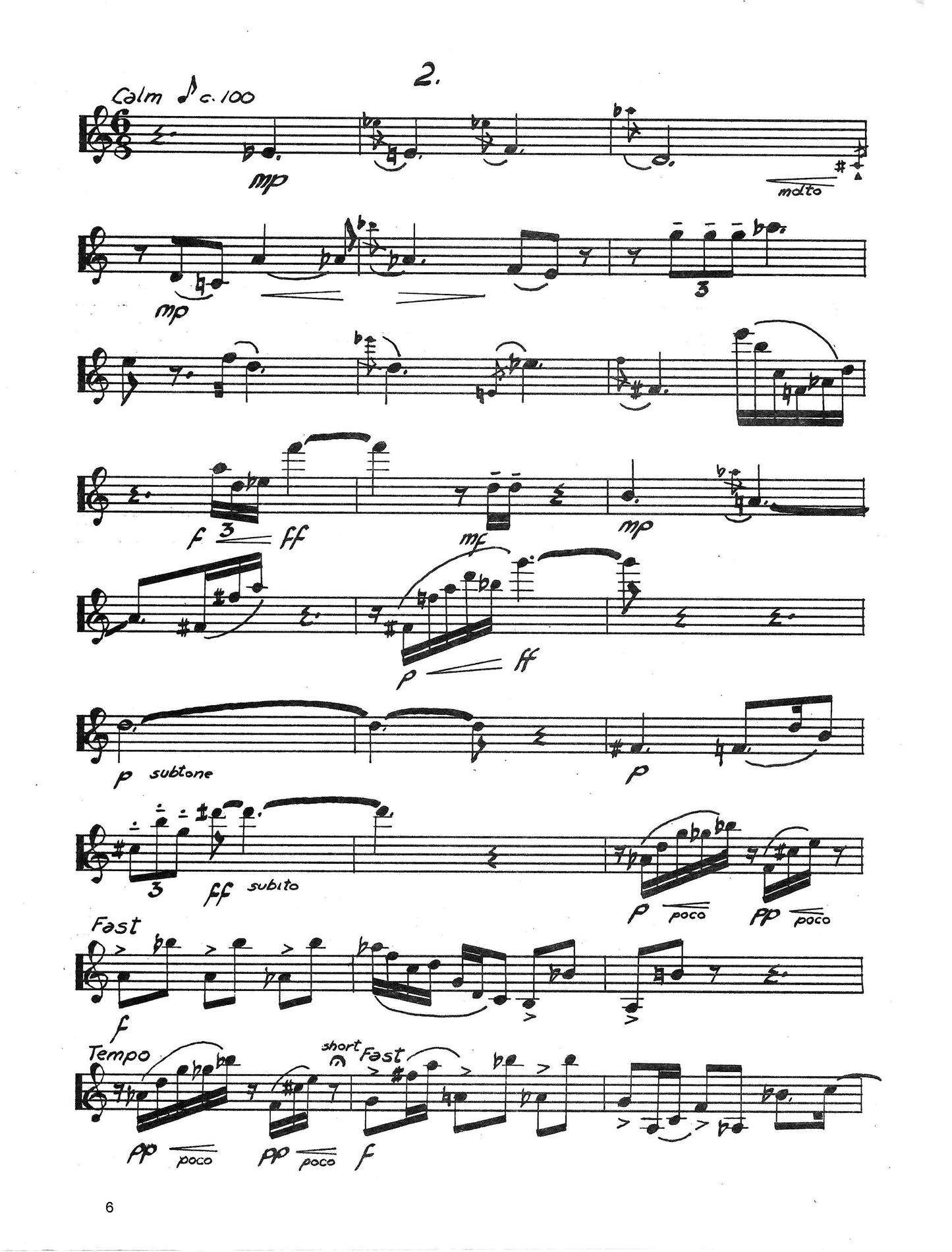 Sonata for Solo Clarinet