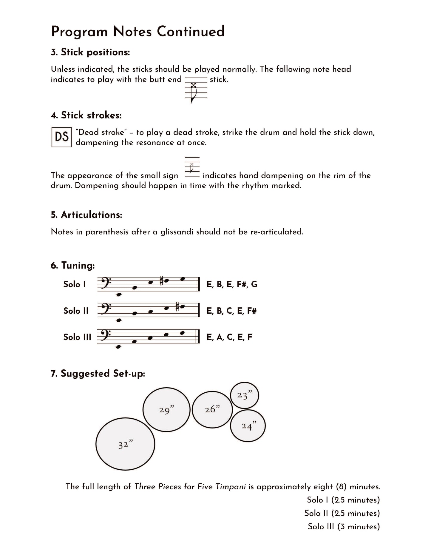 Three Pieces for Five Timpani
