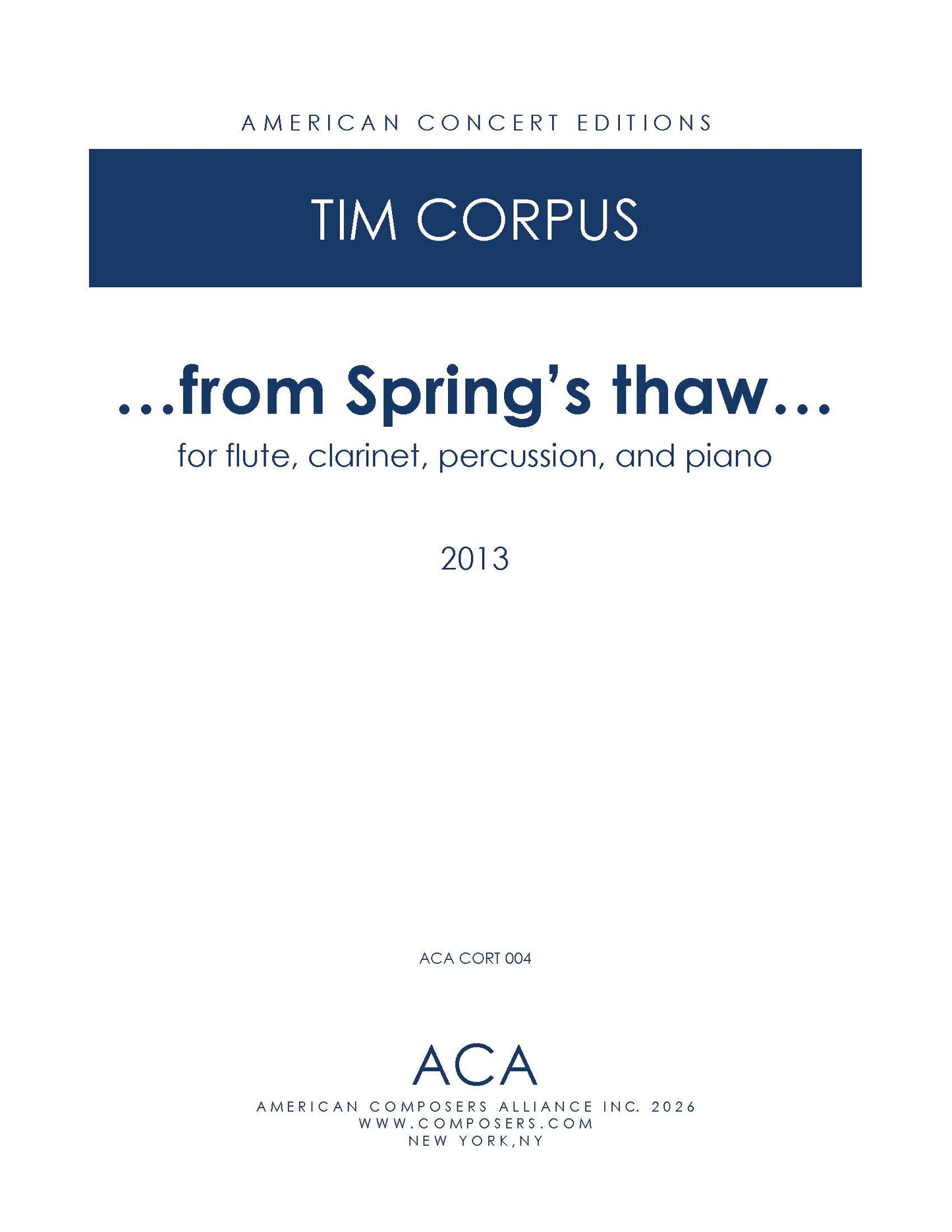 ...from Spring's thaw...