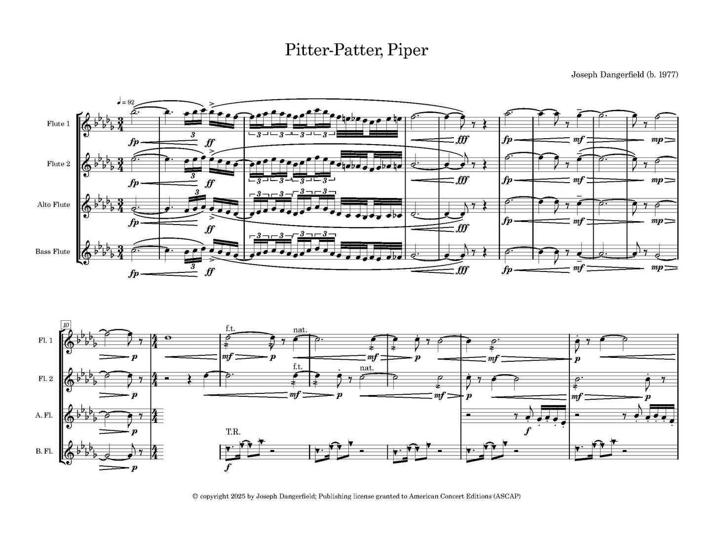 Pitter-Patter, Piper