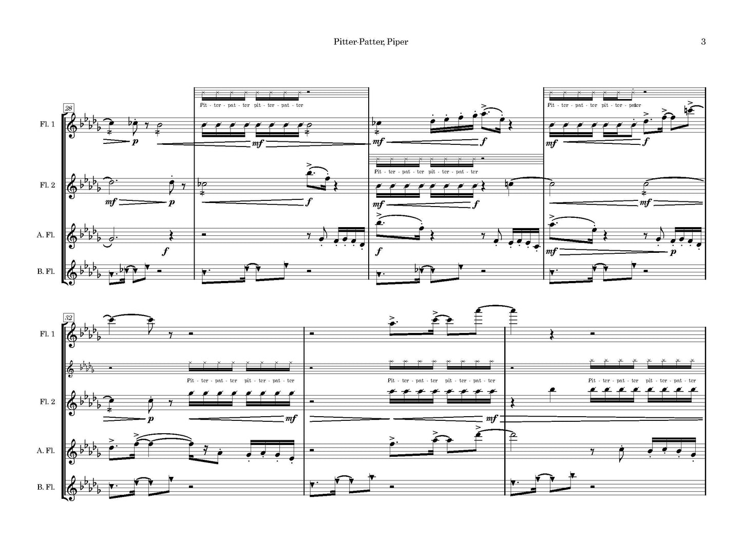 Pitter-Patter, Piper